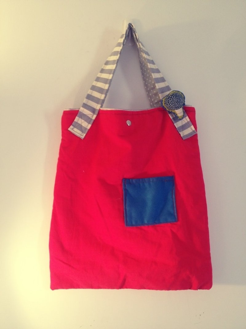 Simple Life cloth +1 stereo pin Oh - Messenger Bags & Sling Bags - Other Materials Red