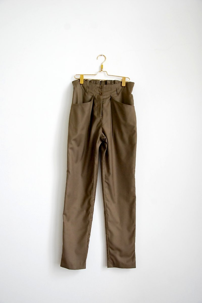Large pocket pants straight barrel - กางเกงขายาว - วัสดุอื่นๆ 