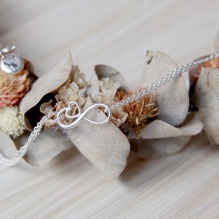 Handmade 925 sterling silver [love. is infinite-bracelet] girlfriends. confession. Valentine&amp;#39;s day gift