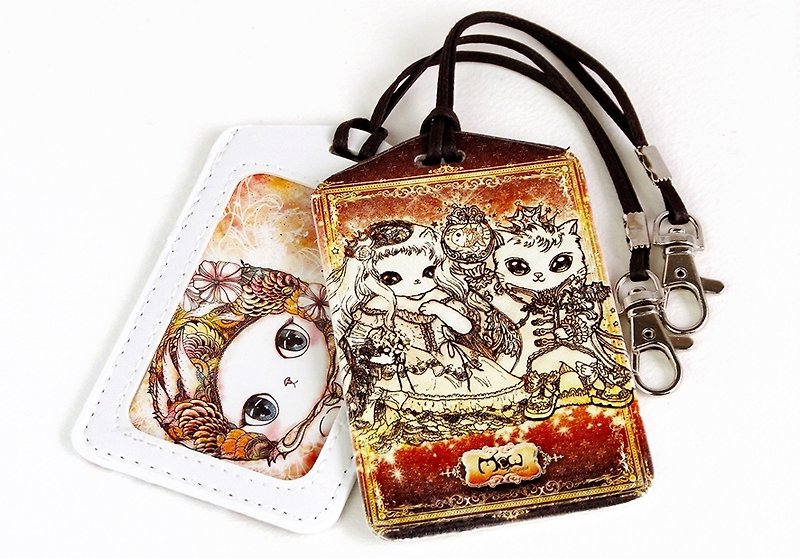 Good meow Universal Card Case - cat prince and princess cat - ID & Badge Holders - Plastic 