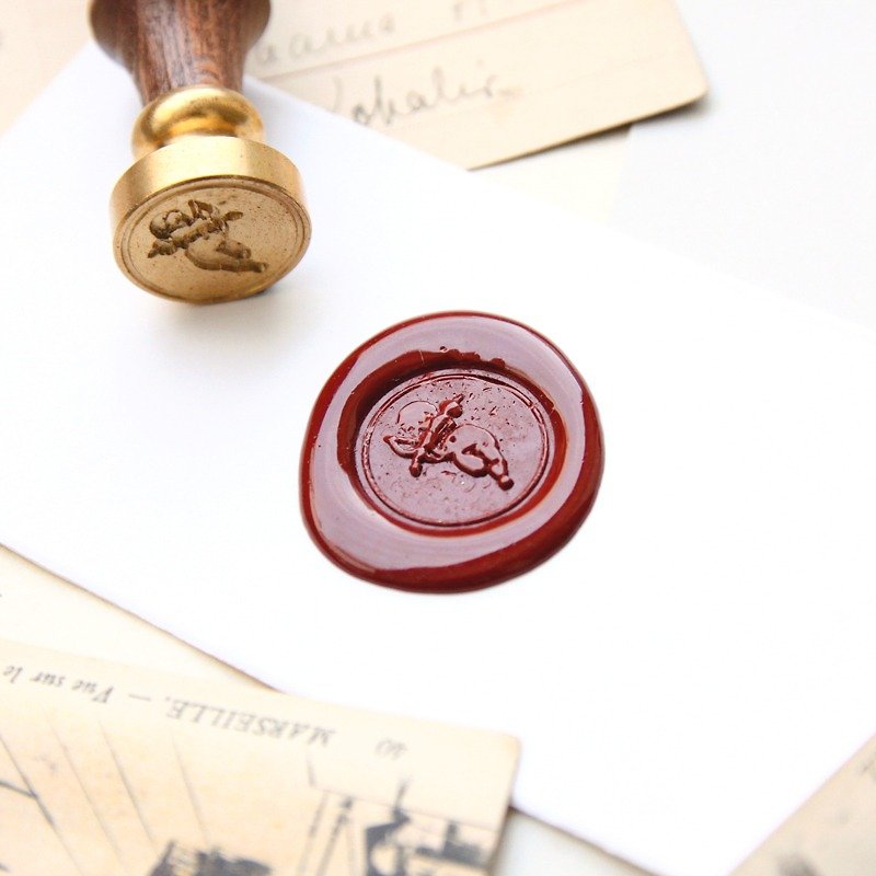 Sealing Wax Stamp Set w/a wax- Angel - Stamps & Stamp Pads - Other Metals Red