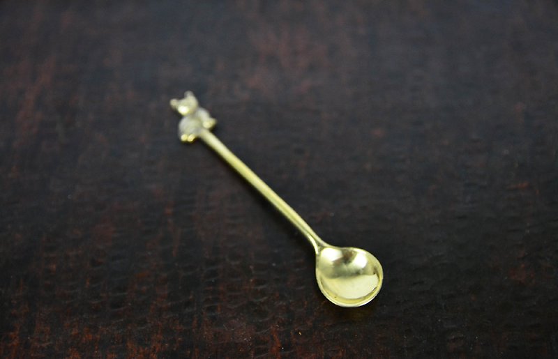 Yang silver cat _ _ tsp fair trade - Cutlery & Flatware - Other Metals Gold
