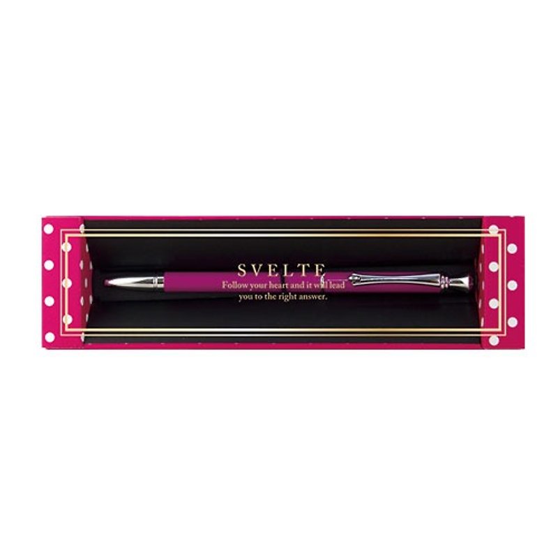 日本【LABCLIP】Svelte系列 Gift pen 原子筆禮盒 / 粉紅色 - 原子筆 - 其他金屬 粉紅色