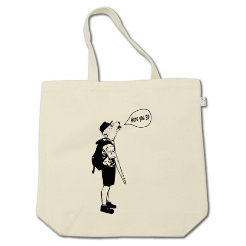 Where do you put it ?（tote bag） - トート・ハンドバッグ - その他の素材 オレンジ