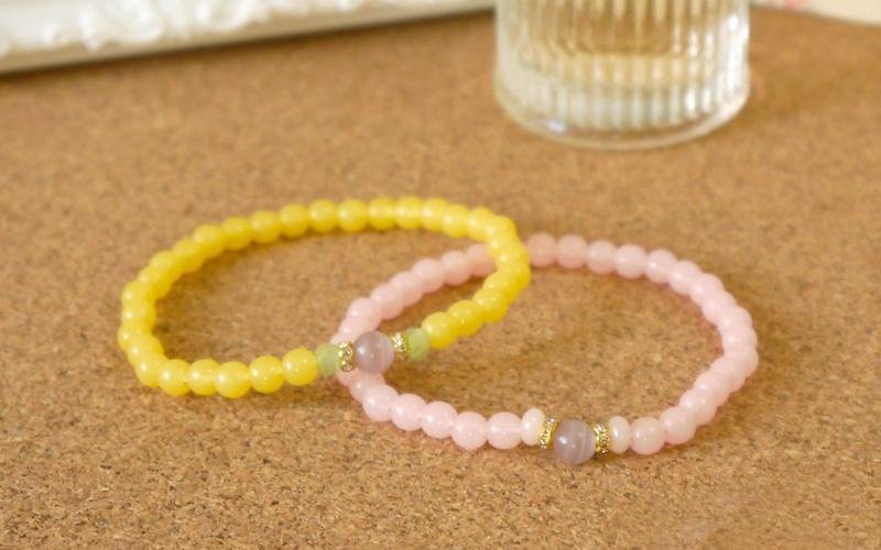 Light you up luminous series - Elegant Stone bracelet - Bracelets - Other Materials Yellow