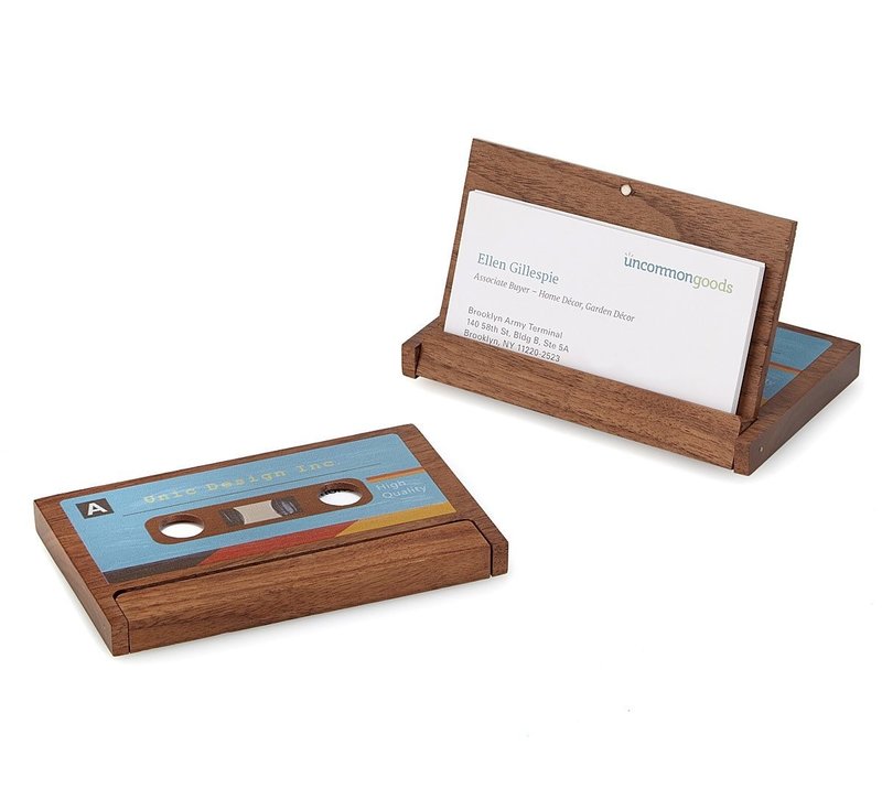 Unic Cassette Business Card Holder - ที่เก็บนามบัตร - ไม้ 