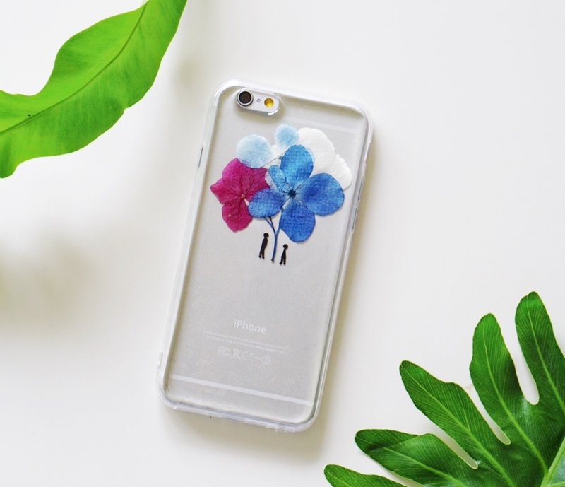 Emmptyforest [藍紅雨傘系列- Umbrella Collection]手機殼 iphone 5/5s/SE/6/6s/6 plus/6s plus/7/7plus/Samsung S4/S5/S6/S6Edge/S7/S7Edge/Note3/Note4/Note5 - 手機殼/手機套 - 矽膠 