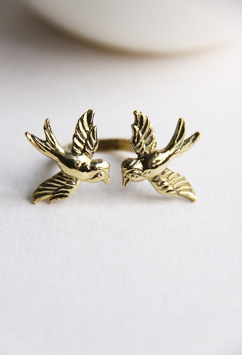 Golden Swallow Ring - General Rings - Other Metals Gold