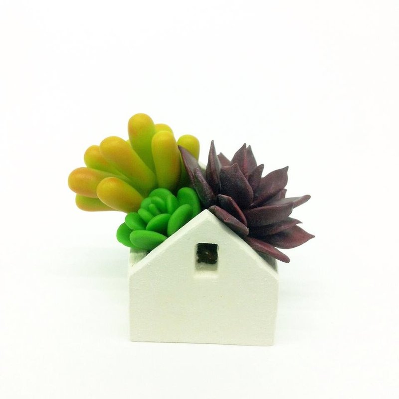 Hus x Forest | micro view White House simulation meaty planting purple - Items for Display - Other Materials Purple