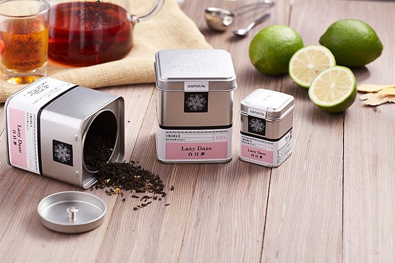 ドイツのオーガニックアールグレイ|「デイドリーム」 - 茶100グラムの大きなボックスのベルガモットレモン/茶/バーテンダーの香り - お茶 - 寄せ植え・花 ピンク
