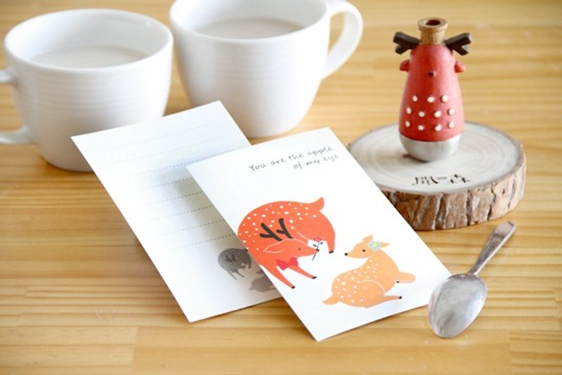 Touching Card-Rose Valentine's Day - การ์ด/โปสการ์ด - กระดาษ สีส้ม