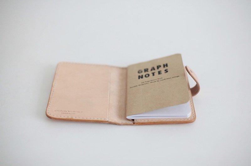 All hand-stitching by hand joydivision vintage passport notebook notepad leather colors - Other - Other Materials Khaki