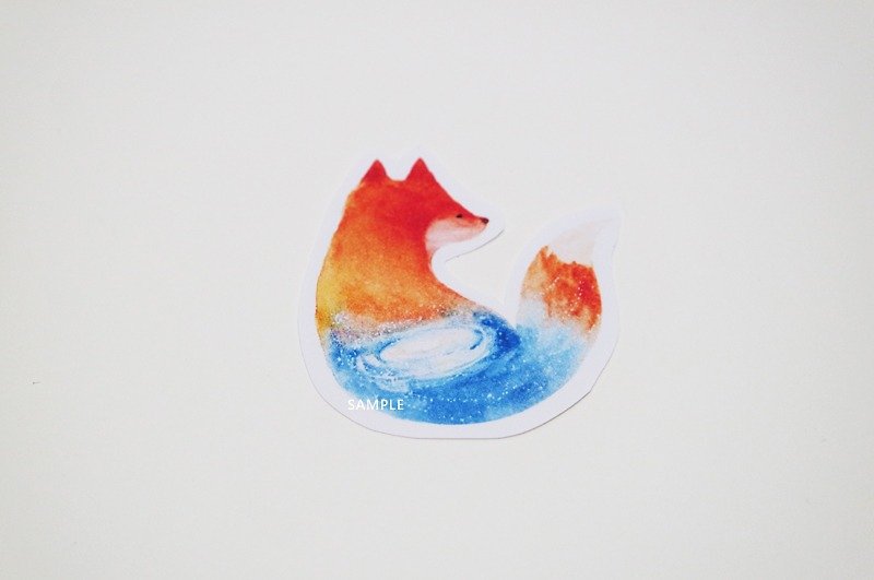 Fox's big heart stickers - Stickers - Paper 