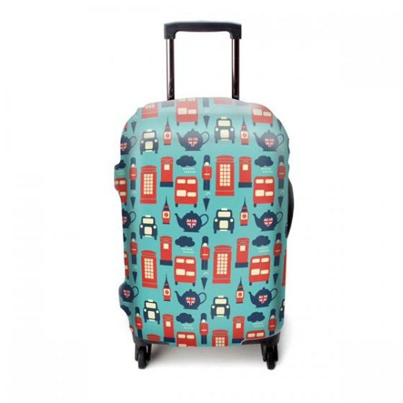 彈力箱套│普普倫敦【L 號】 - 行李箱/旅行袋 - 其他材質 藍色