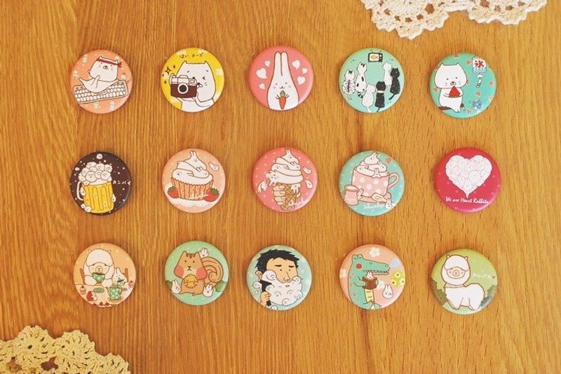 * Mori Shu * classic role models candy colored pins (optional 1) - เข็มกลัด - โลหะ หลากหลายสี