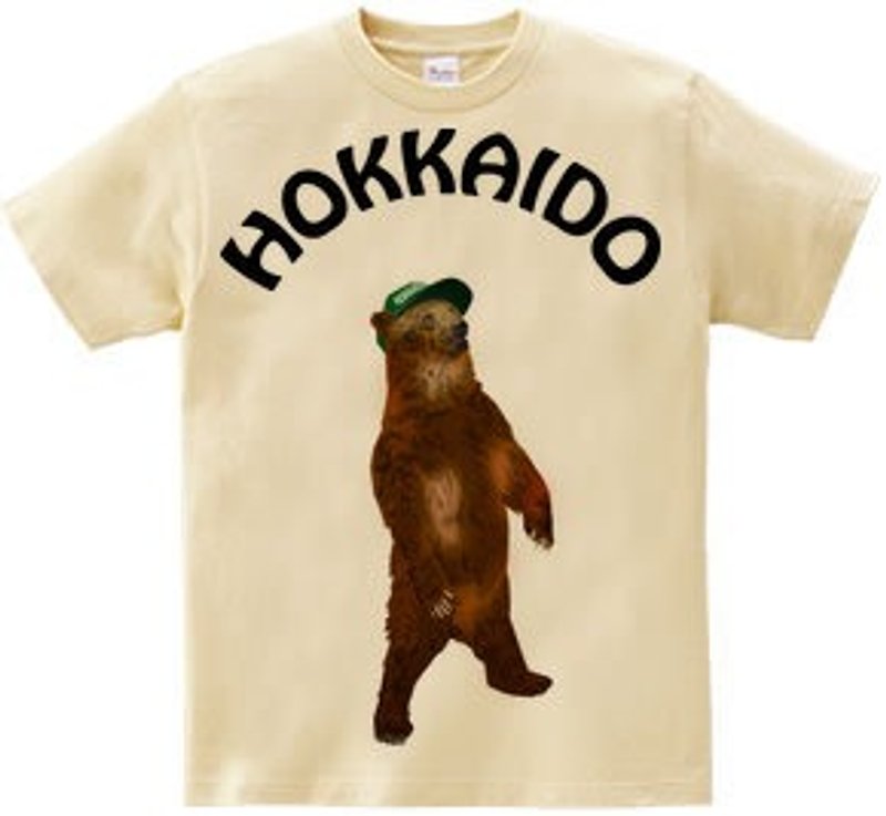 HOKKAIDO BEAR（T-shirt 5.6oz naturals） - T 恤 - 其他材質 