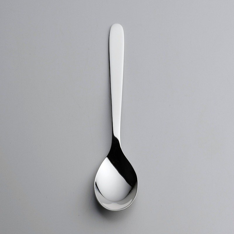 【日本Shinko】日本製 設計師系列-和靜 小茶匙 設計師-柴田文江 - 餐具/刀叉湯匙 - 不鏽鋼 銀色