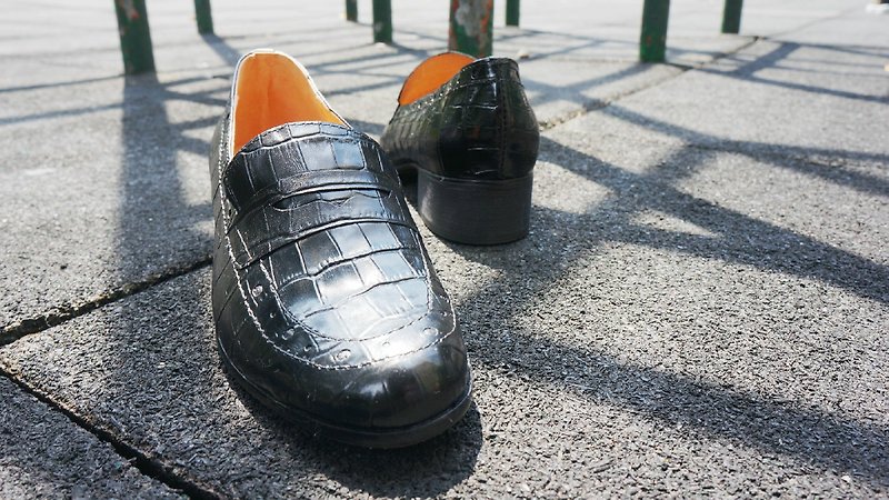 あなたの繊細なエンボス黒カルフールのトラップセットで＃854＃ウォーキング - オックスフォード靴 - 革 ブラック
