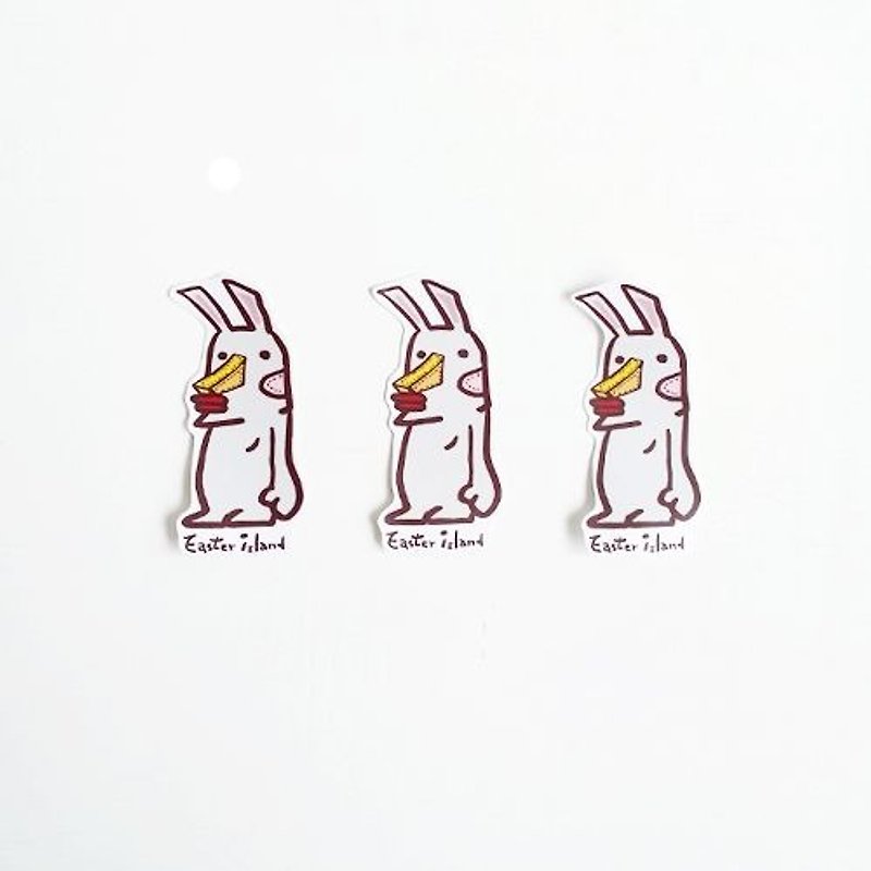 1212 fun design waterproof stickers funny stickers everywhere - Bunny Elmo - สติกเกอร์ - วัสดุกันนำ้ สีเทา
