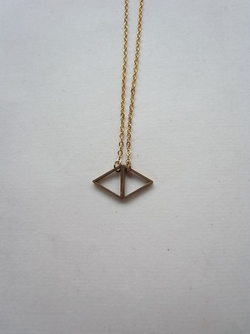 《*20/20》piece together 項鍊#06 - 項鍊 - 其他金屬 黃色