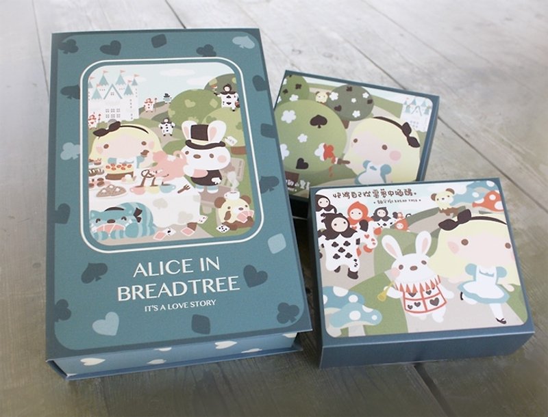 Happy fairy tale met: Alice in Wonderland (omelet fairy tales) - เค้กและของหวาน - อาหารสด สีเขียว