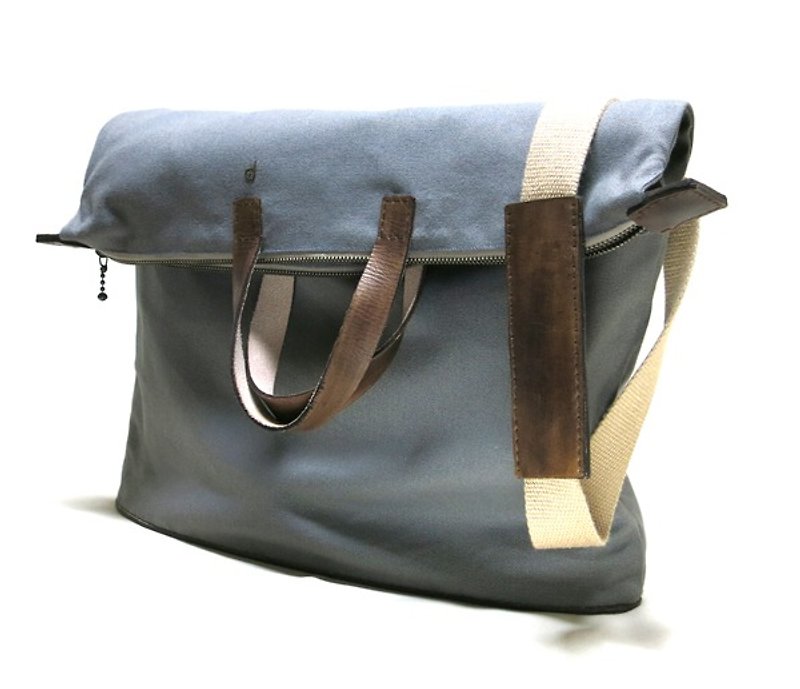 Take a Bow! ~L - Messenger Bags & Sling Bags - Genuine Leather Gray