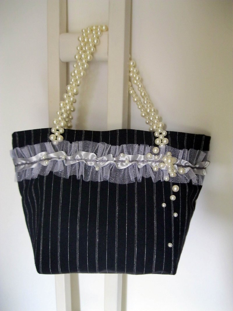 Lover's Tears_shoulder bag (exclusive design) - Handbags & Totes - Other Materials Black