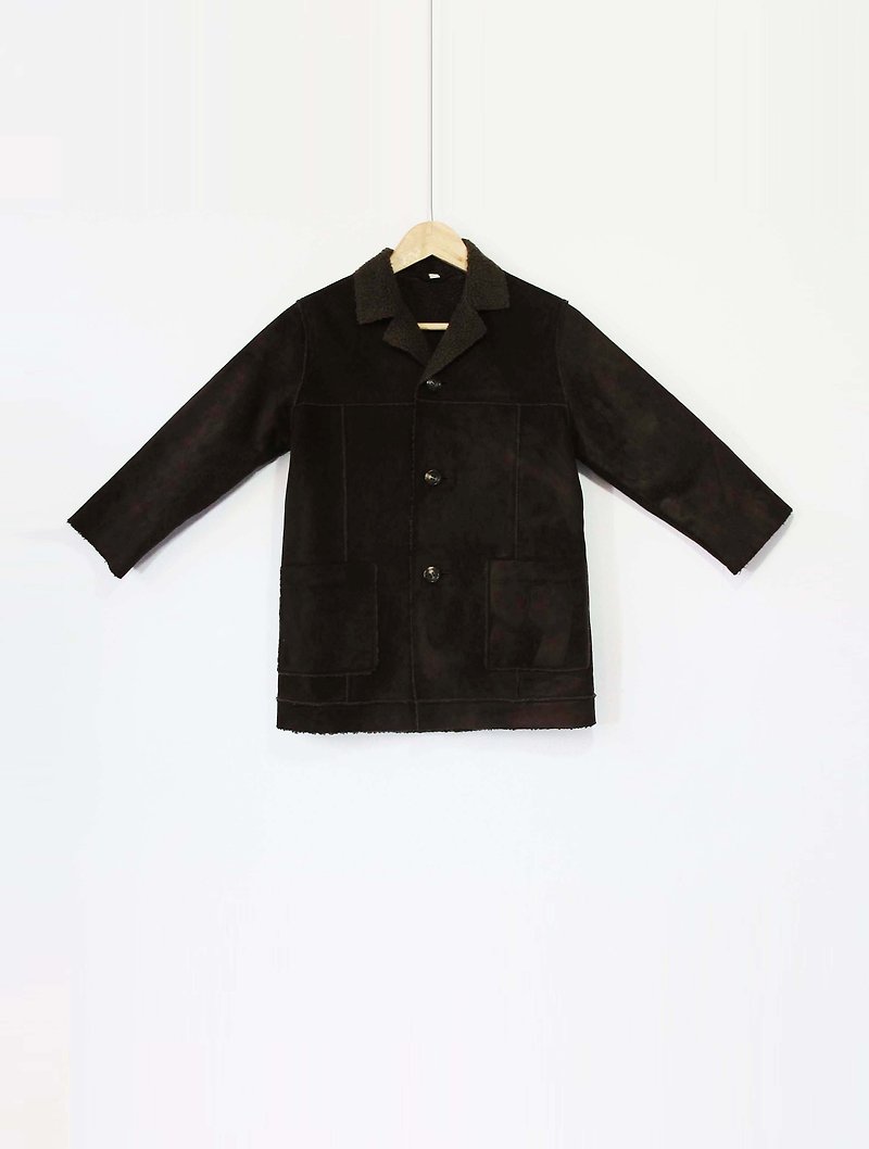 Wahr_ coffee suede jacket - Men's Coats & Jackets - Other Materials Brown
