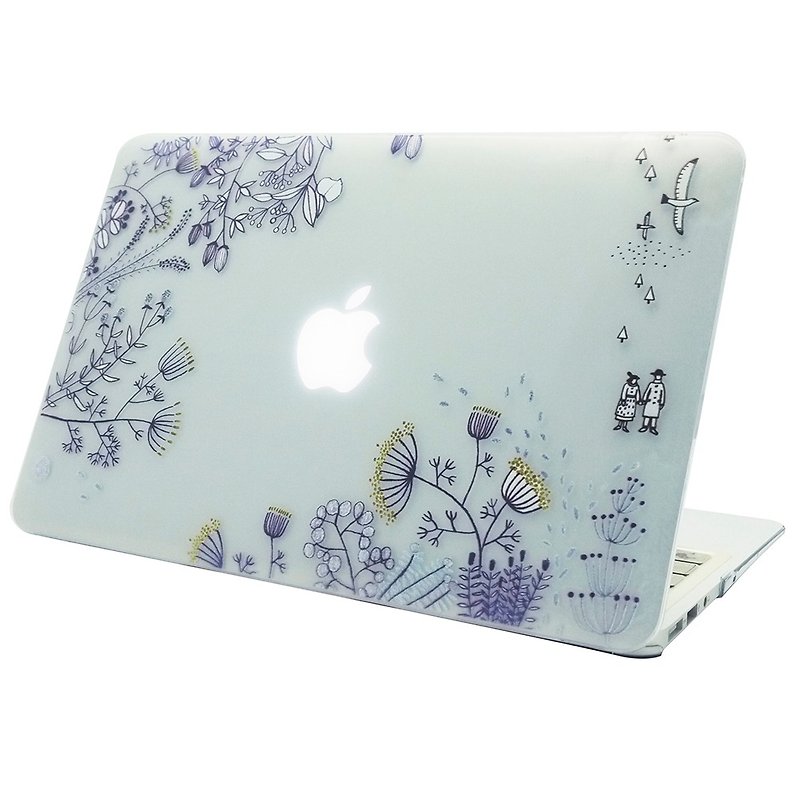 手繪愛情系列-離開-蘇力卡 Zulieca《Macbook 12吋/ Air 11.6吋 專用 》水晶殼 - 平板/電腦保護殼 - 塑膠 白色