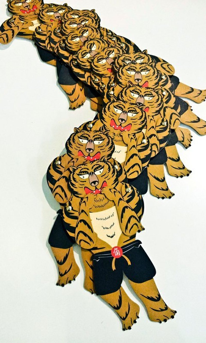 [Heart] hardness tiger lover! Boxing ability to go. Bookmark gift cards. - Cards & Postcards - Paper Brown