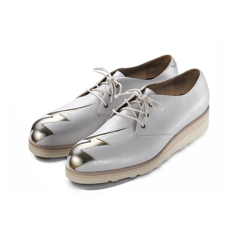 A Strike M1134 White - Men's Casual Shoes - Genuine Leather White