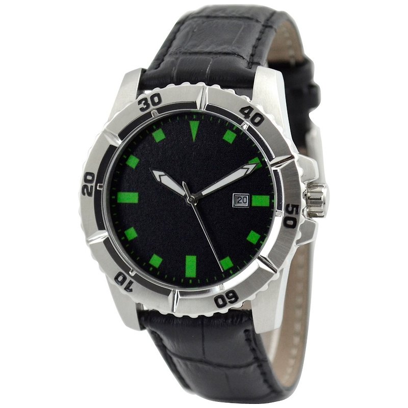 Diver Diver Watch-Leisure-Free Shipping Worldwide - Women's Watches - Other Metals Green