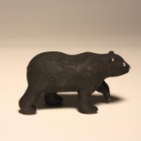 疗愈系木雕小动物_黑熊black bear (原木手工雕刻10p限定)