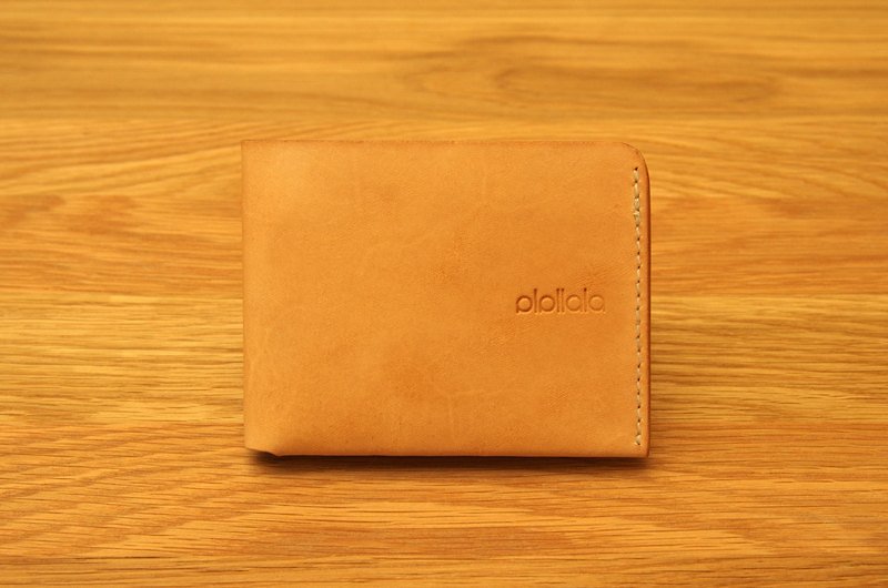 Wallet-Men double bi-fold wallet - Wallets - Genuine Leather Gold