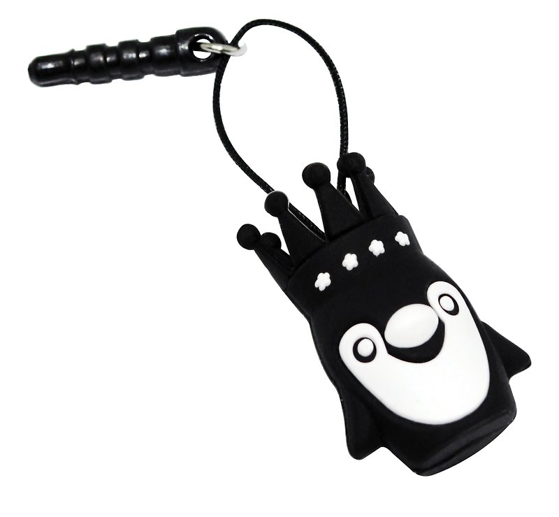 Puff Nation Ear Cap Penguin Dust Plug Headphone Plug - Phone Stands & Dust Plugs - Silicone Black