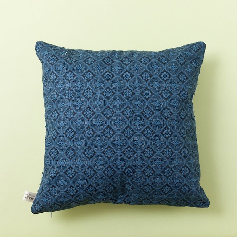  Double Face Cushion Cover - หมอน - ผ้าฝ้าย/ผ้าลินิน สีน้ำเงิน