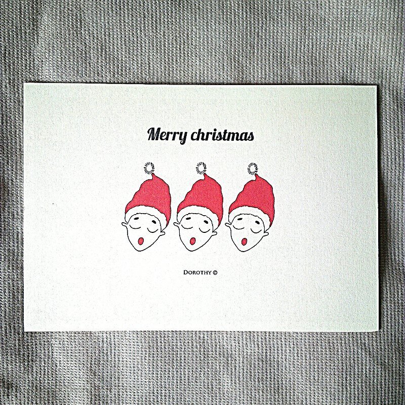 聖誕節明信片-M4 - 心意卡/卡片 - 紙 多色