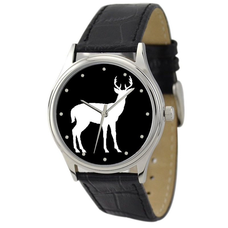Reindeer Silhouette watch - อื่นๆ - โลหะ สีดำ