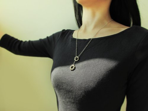 mittag jewelry｜公平貿易珠寶 【出清品】donuts waterfall necklace 甜甜圈瀑布項鍊 絕版 限量
