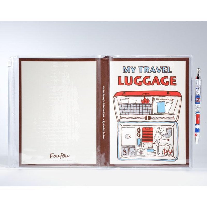 《Foufou》MY萬用手帳 - Travel Luggage - 筆記本/手帳 - 紙 金色