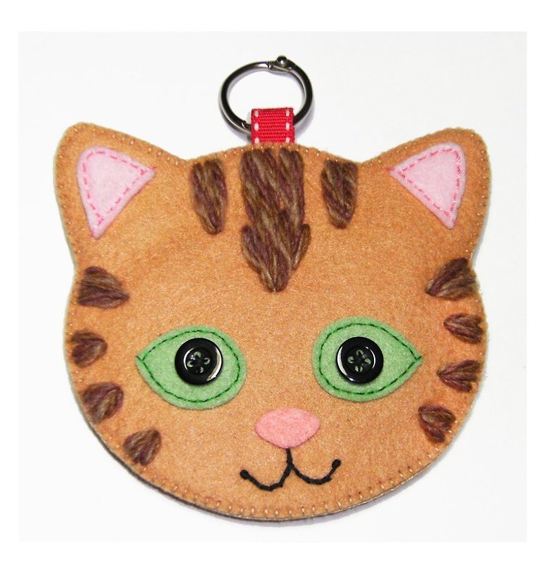 Cat Card Holder-001 - Other - Other Materials Khaki