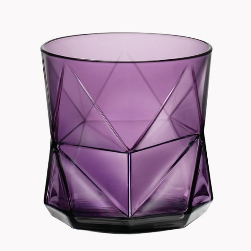 330cc purple lettering [can] geometric geometry cup (purple), Italy Building Diamonds - อื่นๆ - แก้ว สีม่วง