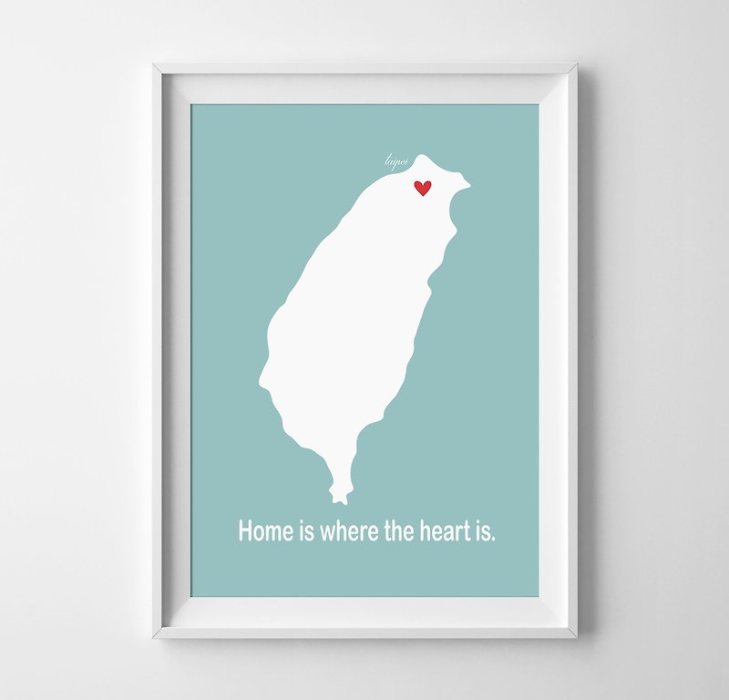 Home is where the heart is 客製化 掛畫 海報 - 牆貼/牆身裝飾 - 紙 