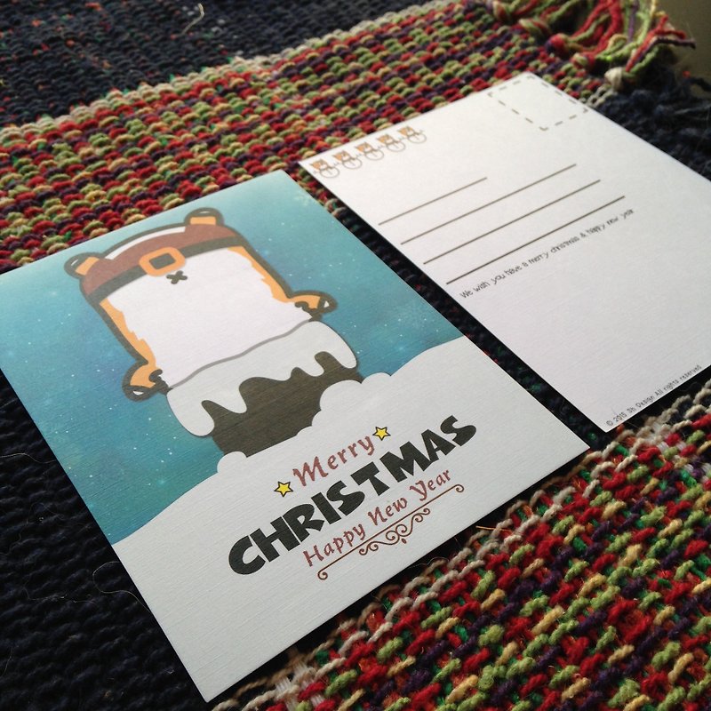 クリスマスコルキカの煙突クリスマスカード（10枚） - カード・はがき - 紙 