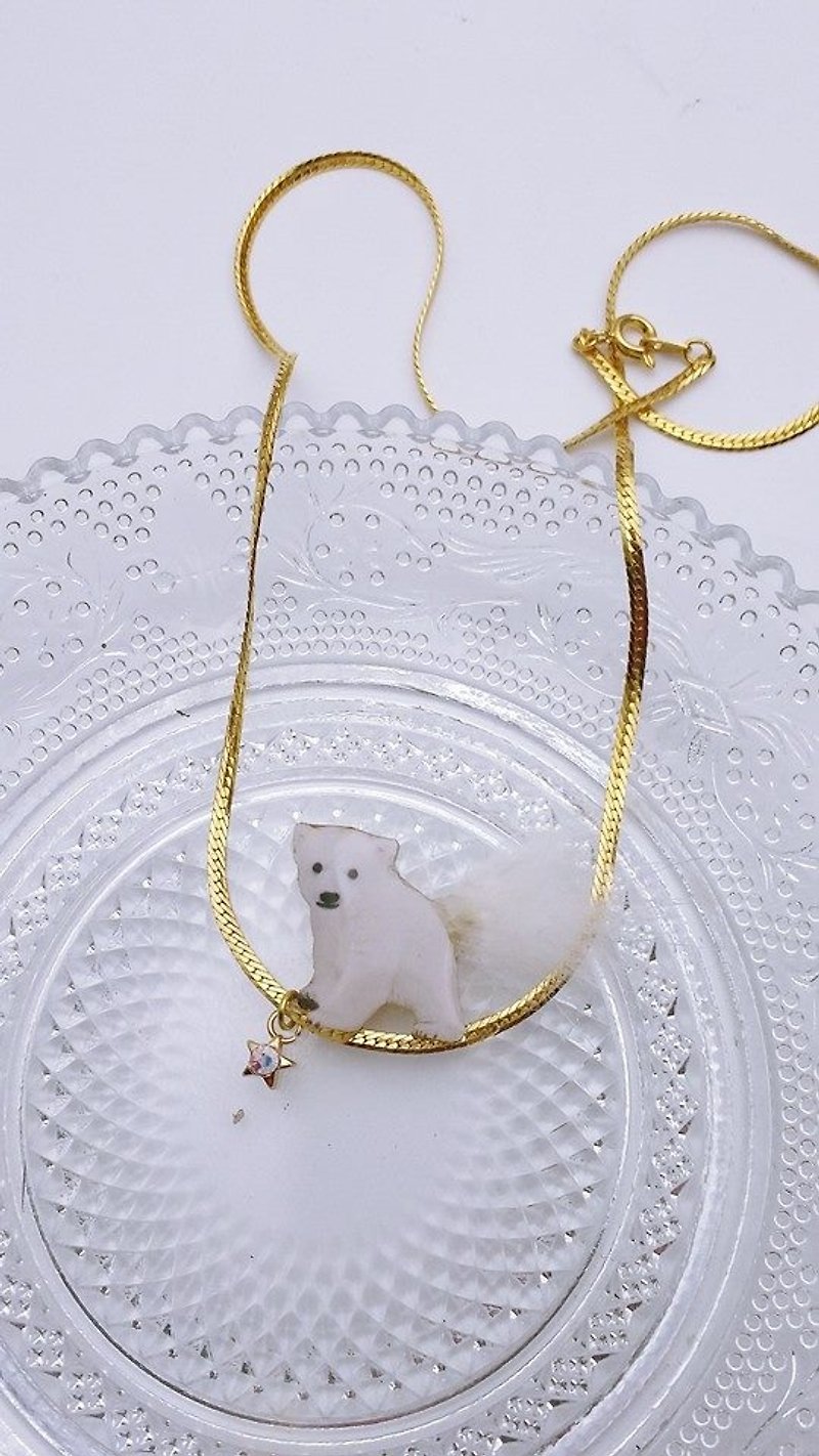 [Lost and find] stars neck stood on the Bears - Necklaces - Other Metals White
