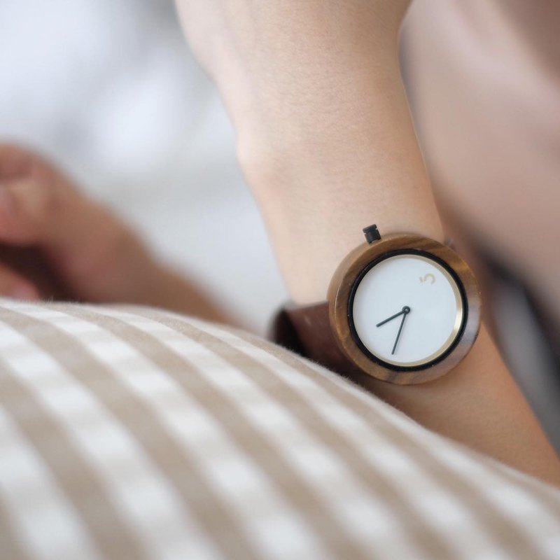 Lima Watch Sore Teak Brown with White Dial - 女錶 - 紙 咖啡色