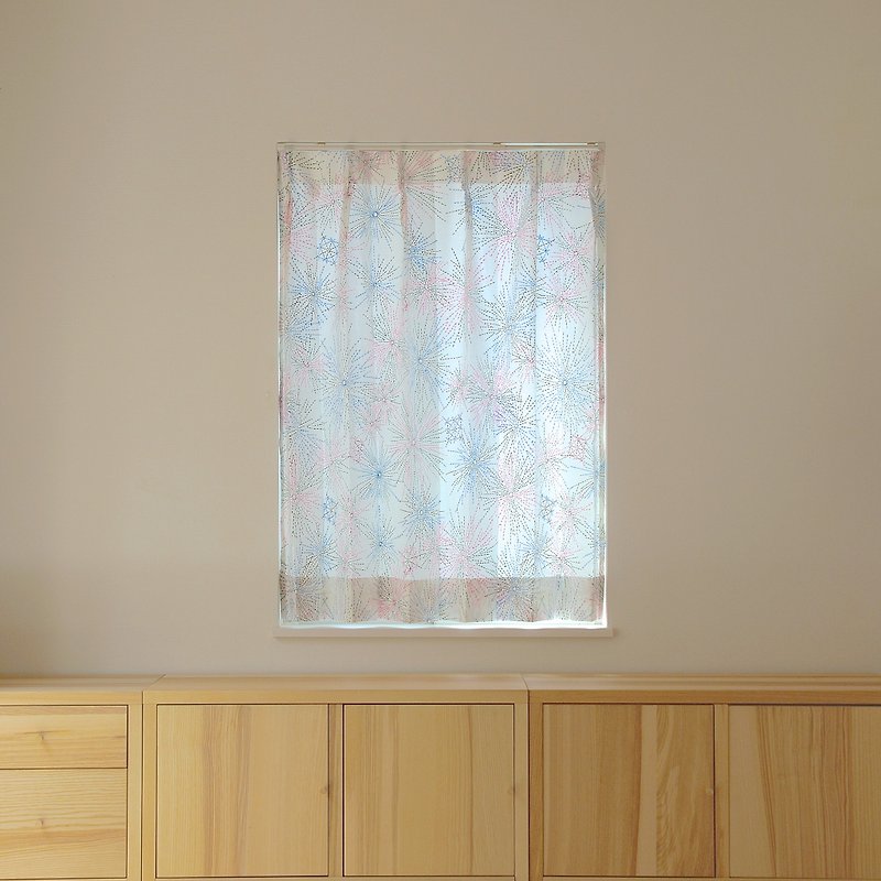 W 191cm-285cm / L 50cm-120cm Custom made curtains " Hanabi " - Other - Cotton & Hemp Blue