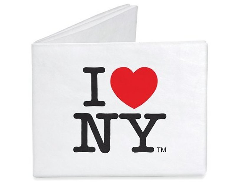 Mighty Wallet(R) 紙皮夾 _ I Love NY - 長短皮夾/錢包 - 其他材質 白色
