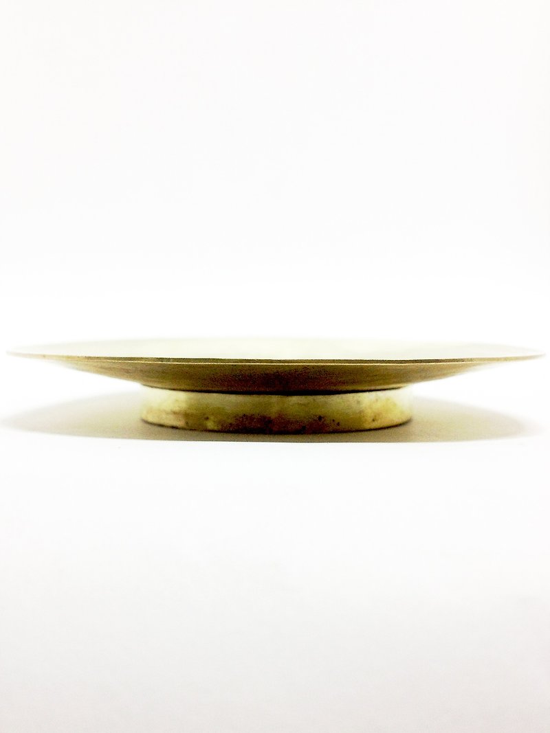 Brass saucer | Brass small plate - จานเล็ก - โลหะ สีทอง