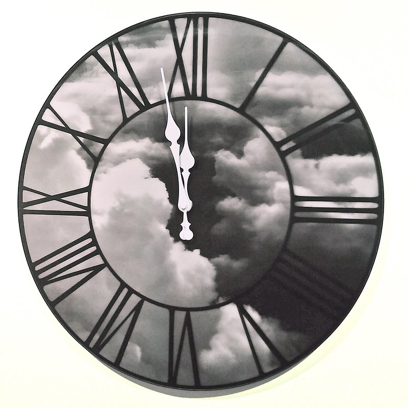 3D雲朵鐘 - 時鐘/鬧鐘 - 塑膠 灰色